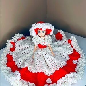 Vintage Crochet  Bed Doll